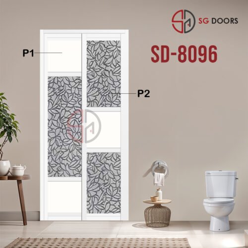 Aluminium Slide & Swing Toilet Door SD-8096