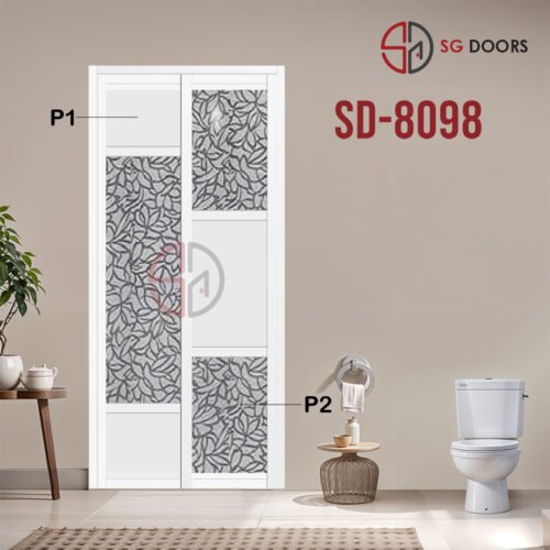 Aluminium Slide & Swing Toilet Door SD-8098