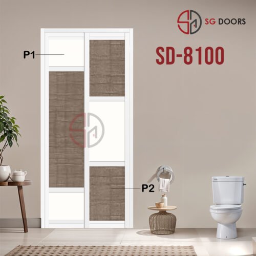 Aluminium Slide & Swing Toilet Door SD-8100