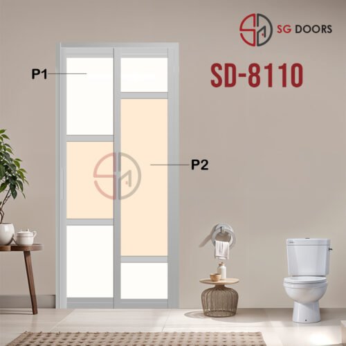 Aluminium Slide & Swing Toilet Door SD-8110