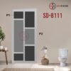 Aluminium Slide & Swing Toilet Door SD-8111