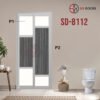 Aluminium Slide & Swing Toilet Door SD-8112