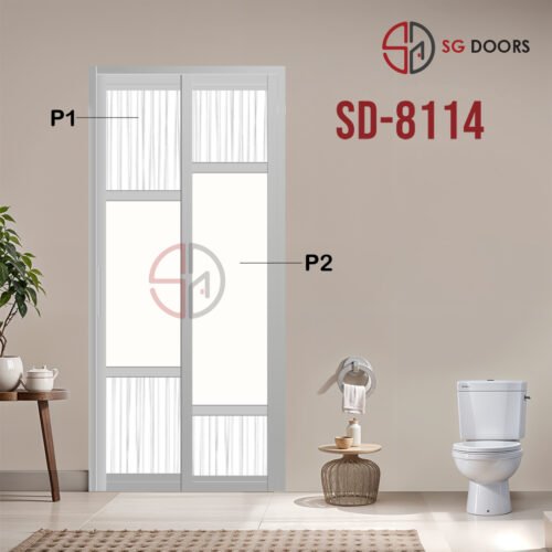 Aluminium Slide & Swing Toilet Door SD-8114