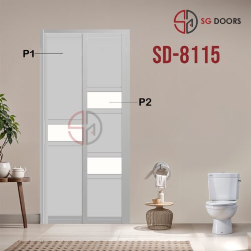 Aluminium Slide & Swing Toilet Door SD-8115