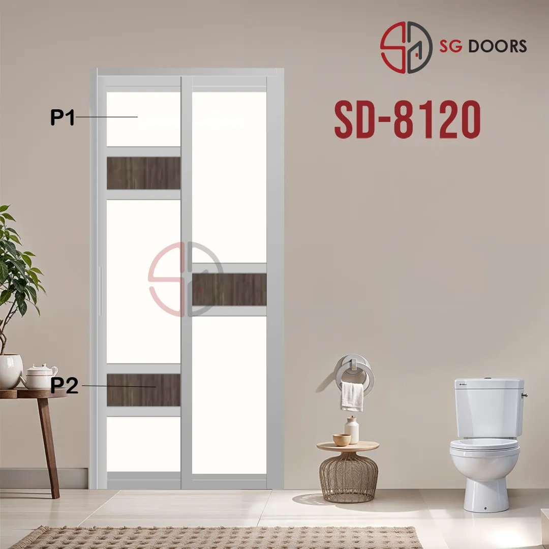 Aluminium Slide & Swing Toilet Door SD-8120
