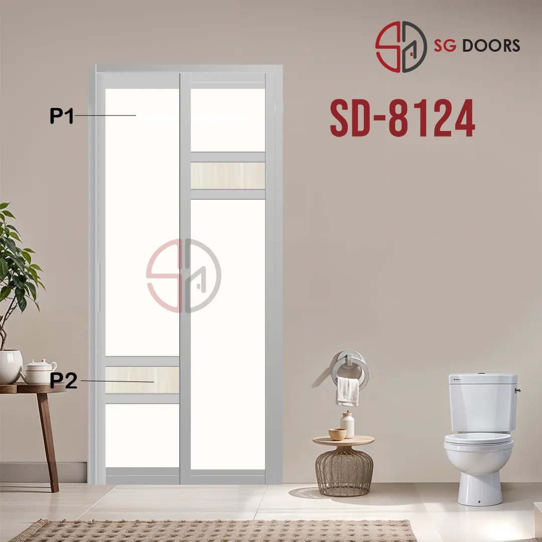 Aluminium Slide & Swing Toilet Door SD-8124 Aluminium Slide & Swing Toilet Door SD-8124