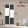 Aluminium Slide & Swing Toilet Door SD-8128