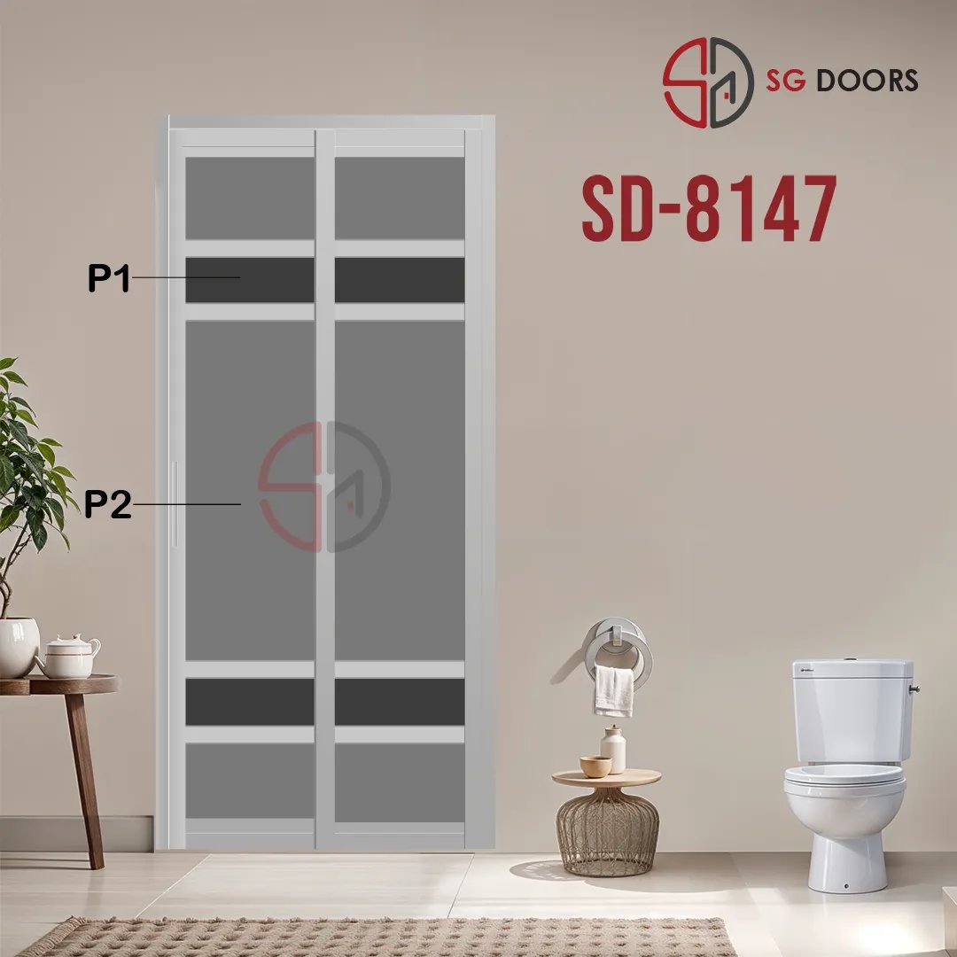 Aluminium Slide & Swing Toilet Door SD-8147