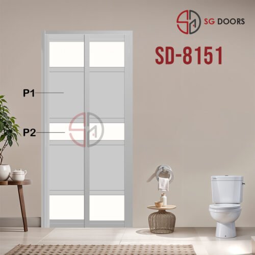 Aluminium Slide & Swing Toilet Door SD-8151