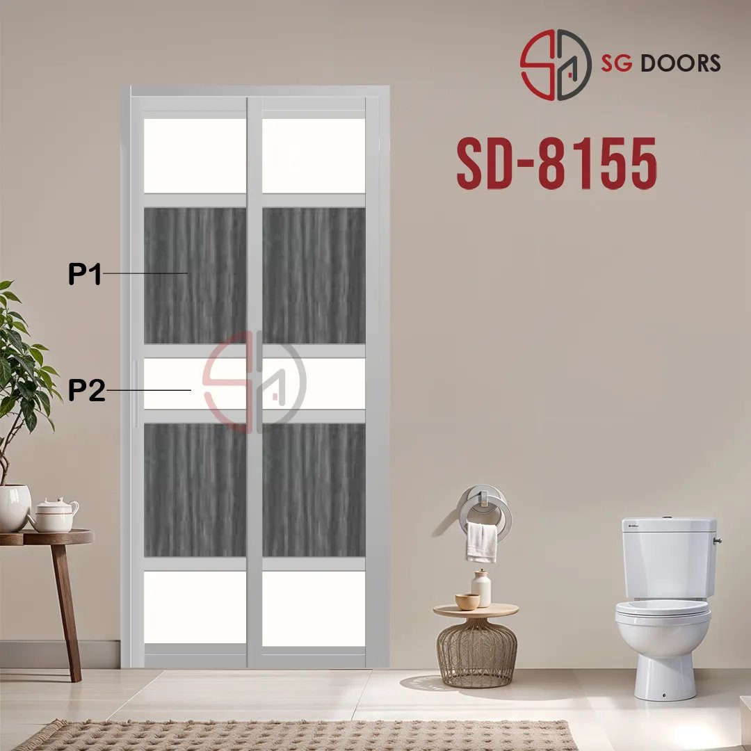 Aluminium Slide & Swing Toilet Door SD-8155 Aluminium Slide & Swing Toilet Door SD-8155