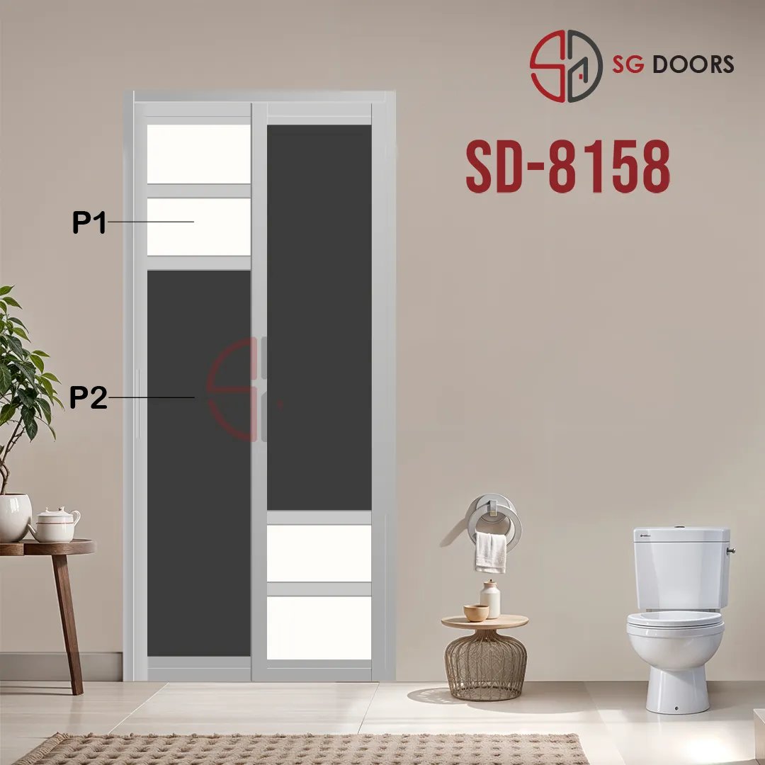 Aluminium Slide & Swing Toilet Door SD-8158 Aluminium Slide & Swing Toilet Door SD-8158
