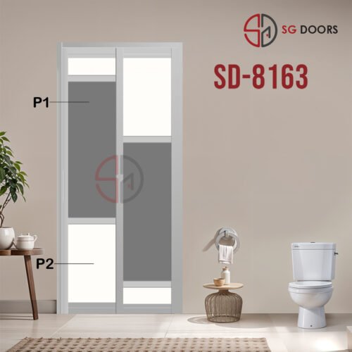 Aluminium Slide & Swing Toilet Door SD-8163