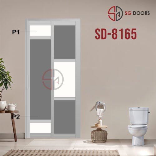 Aluminium Slide & Swing Toilet Door SD-8165