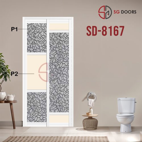 Aluminium Slide & Swing Toilet Door SD-8167