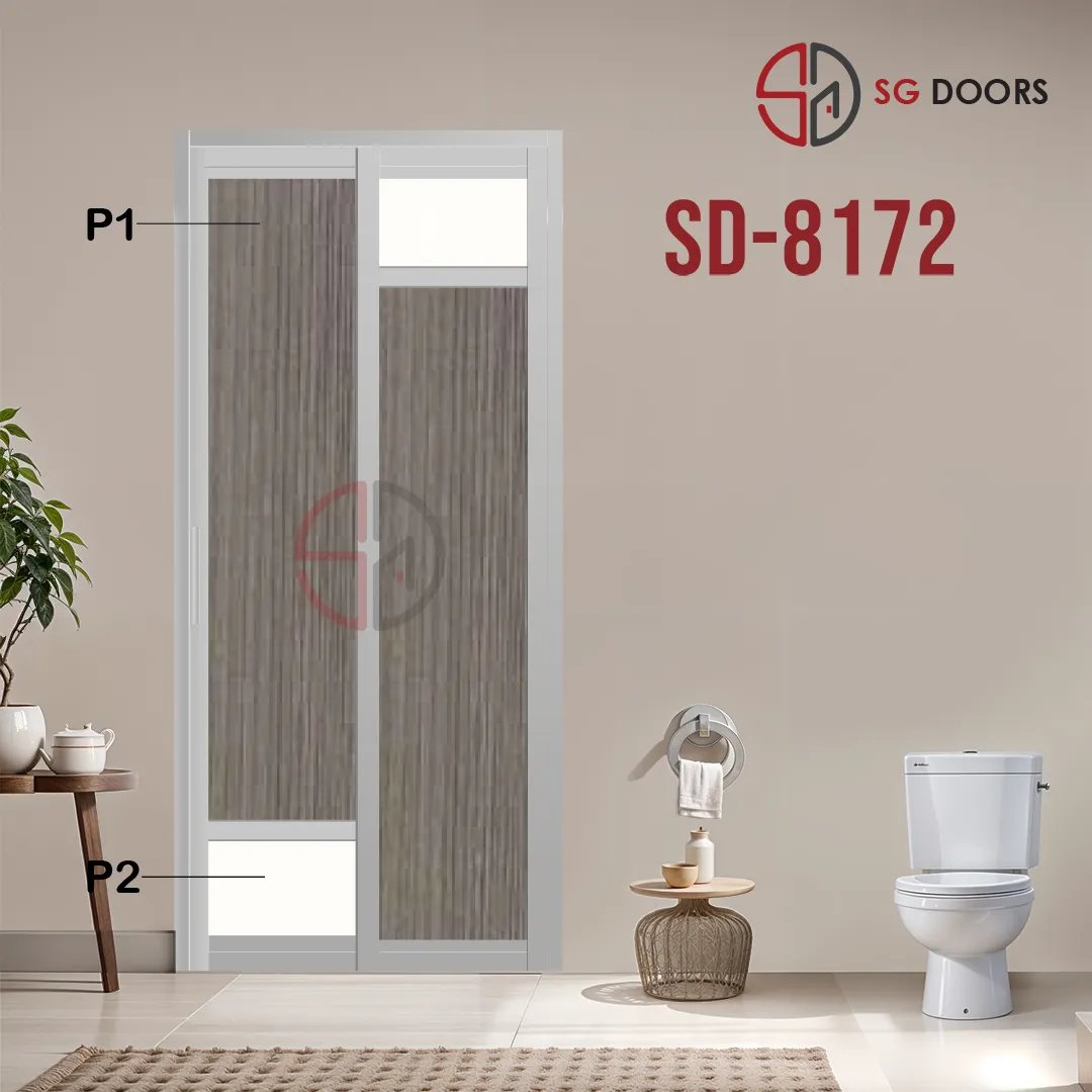 Aluminium Slide & Swing Toilet Door SD-8172 Aluminium Slide & Swing Toilet Door SD-8172
