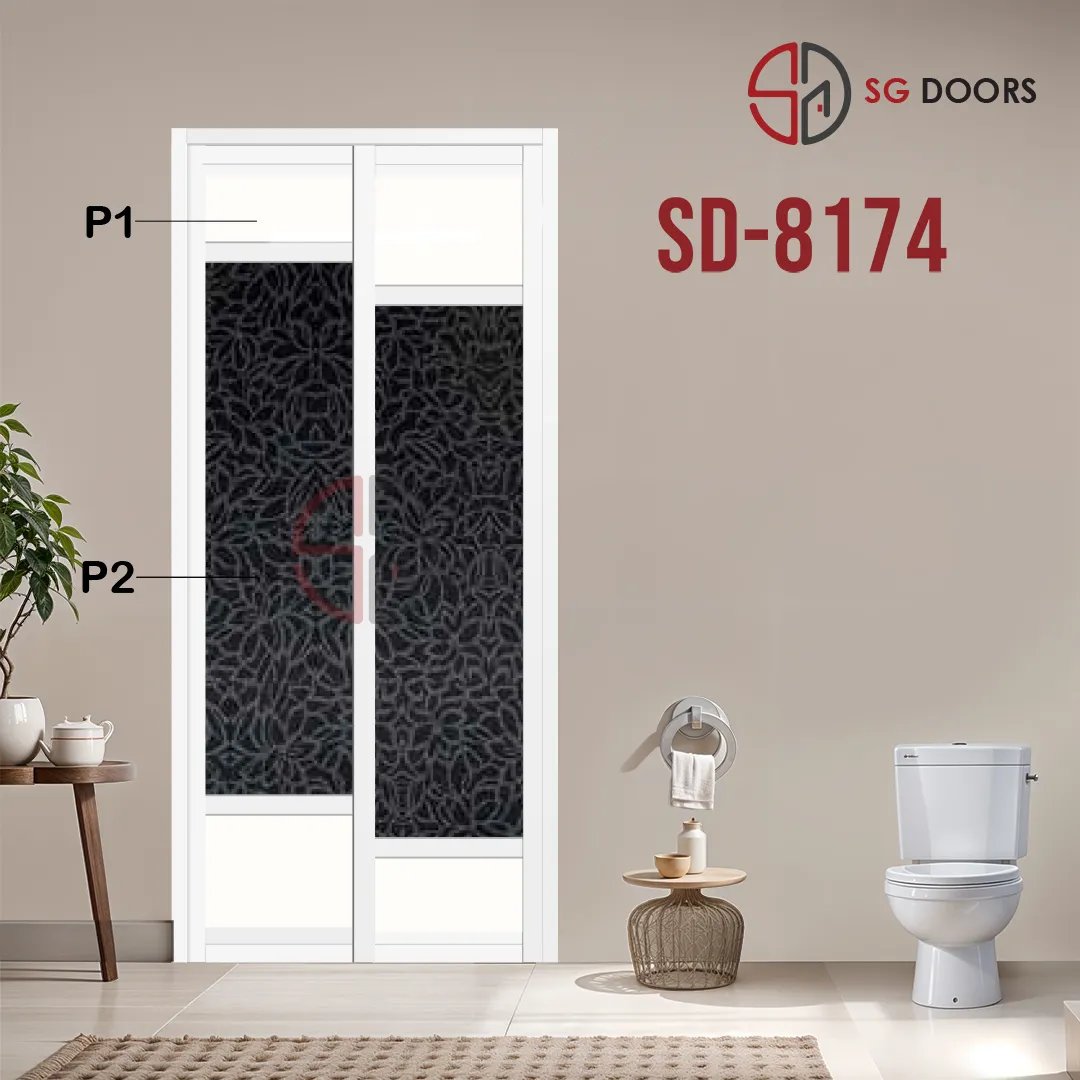 Aluminium Slide & Swing Toilet Door SD-8174