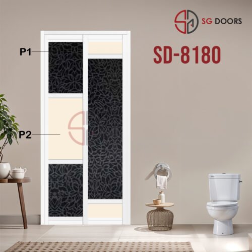 Aluminium Slide & Swing Toilet Door SD-8180