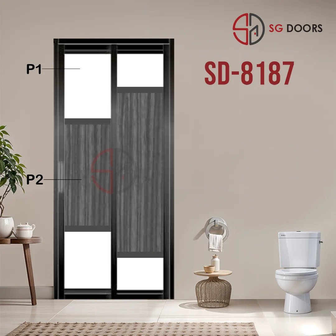 Aluminium Slide & Swing Toilet Door SD-8187 Aluminium Slide & Swing Toilet Door SD-8187