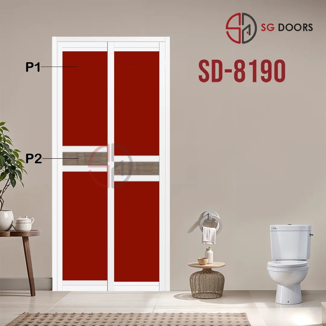 Aluminium Slide & Swing Toilet Door SD-8190
