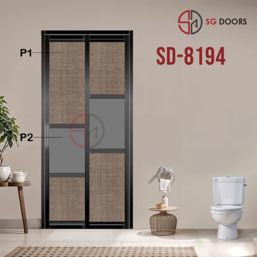 Aluminium Slide & Swing Toilet Door SD-8194