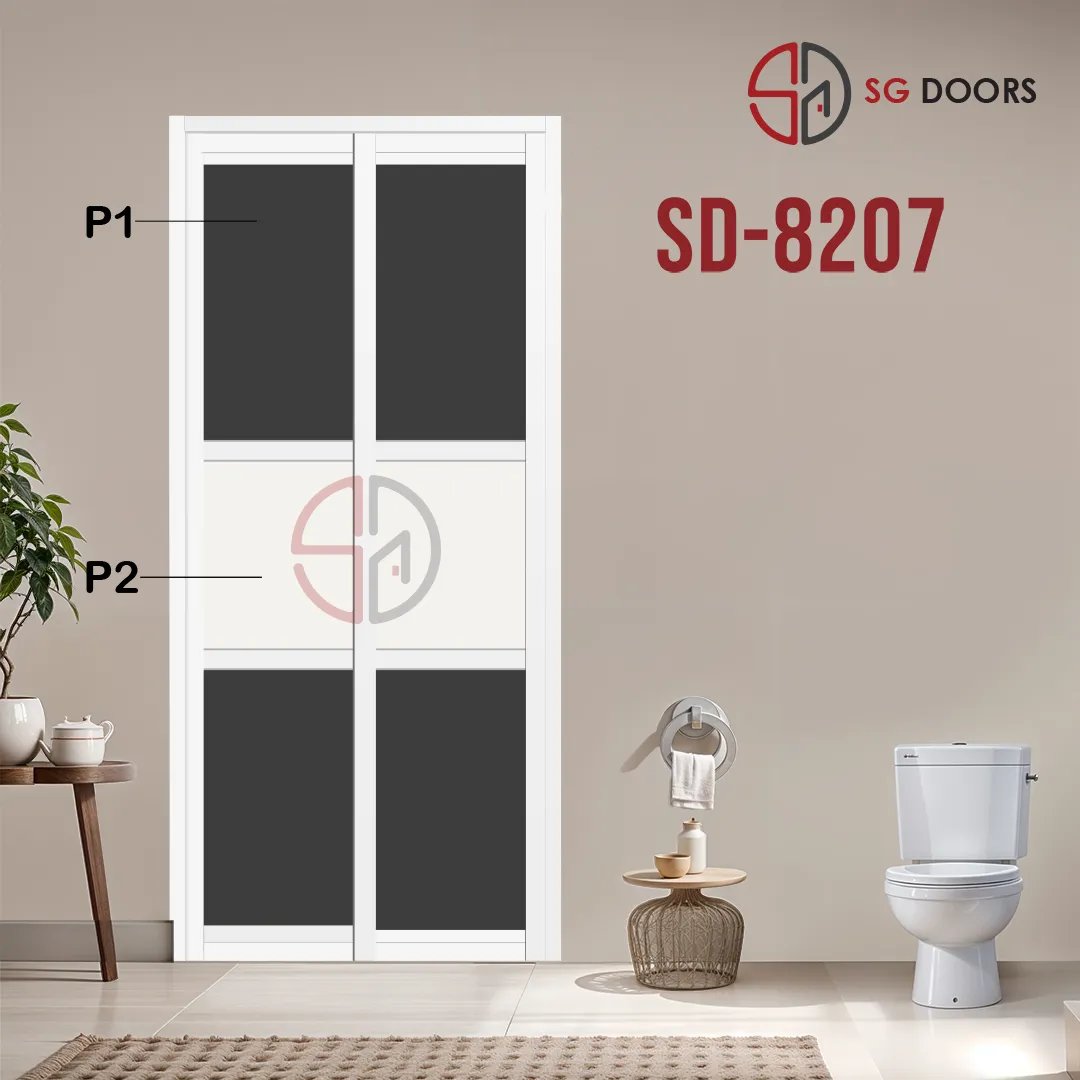 Aluminium Slide & Swing Toilet Door SD-8207 Aluminium Slide & Swing Toilet Door SD-8207