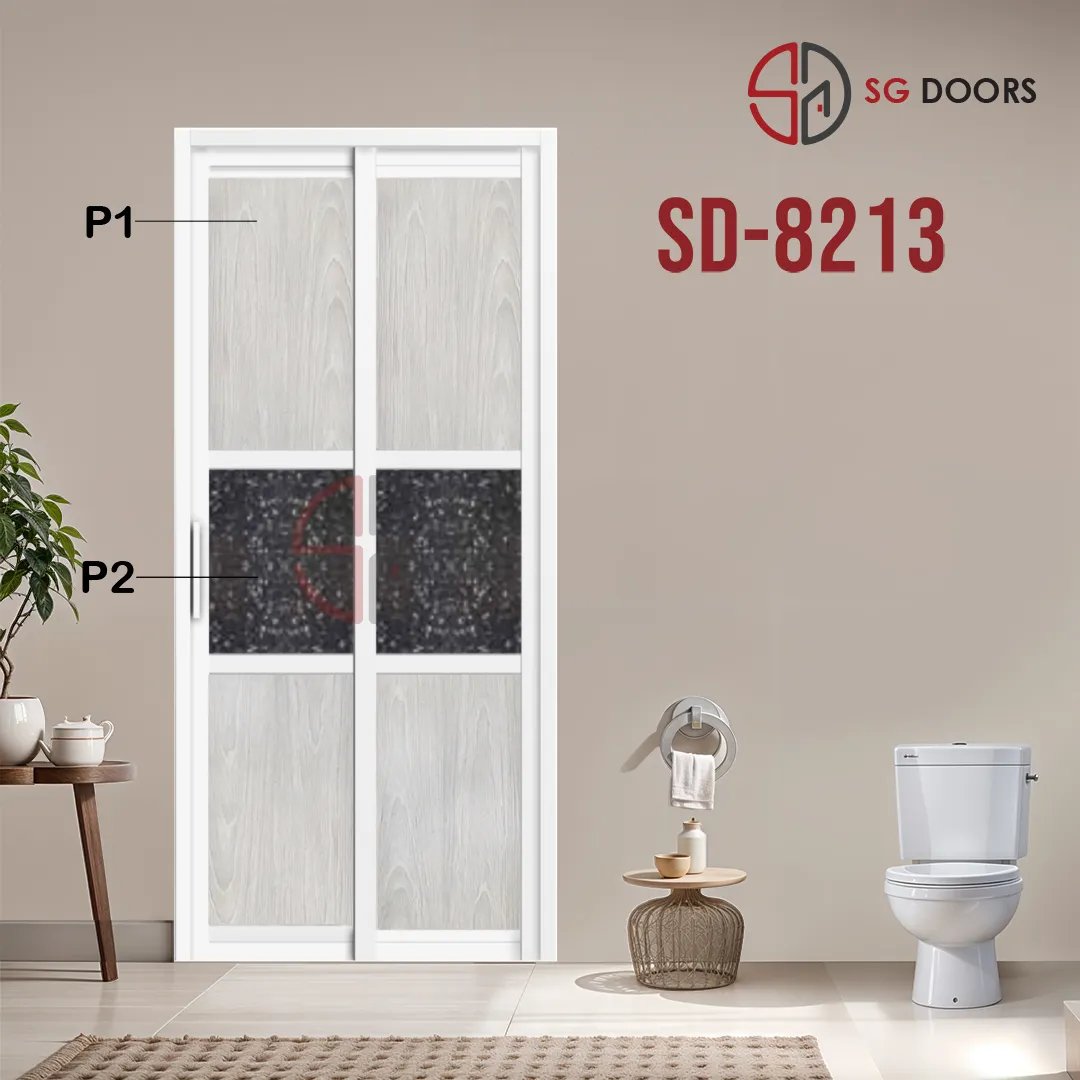 Aluminium Slide & Swing Toilet Door SD-8213 Aluminium Slide & Swing Toilet Door SD-8213