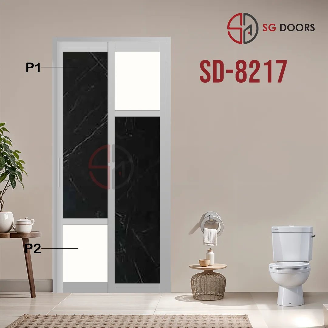 Aluminium Slide & Swing Toilet Door SD-8217