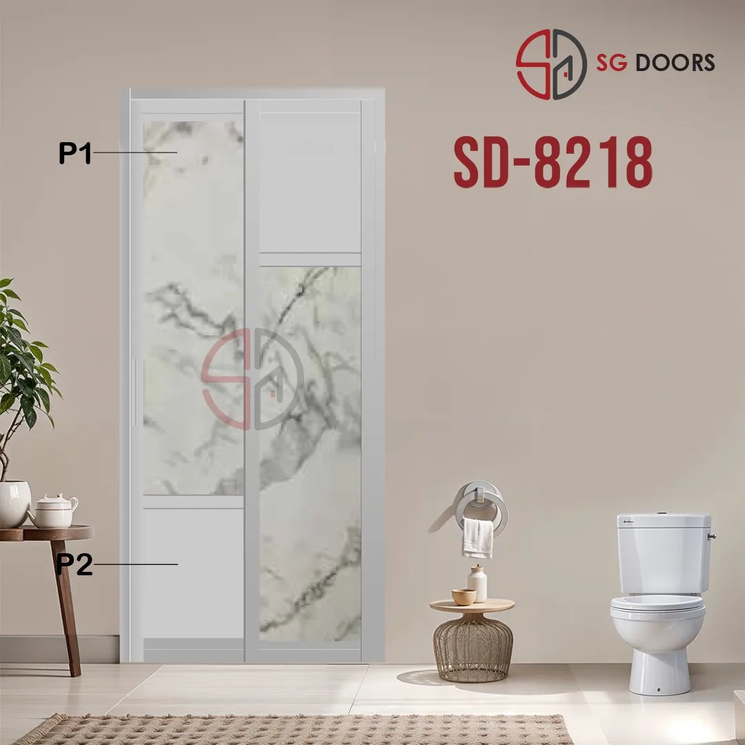 Aluminium Slide & Swing Toilet Door SD-8218