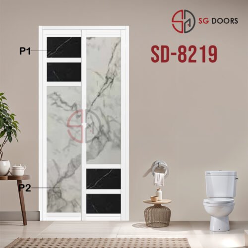 Aluminium Slide & Swing Toilet Door SD-8219