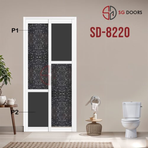 Aluminium Slide & Swing Toilet Door SD-8220