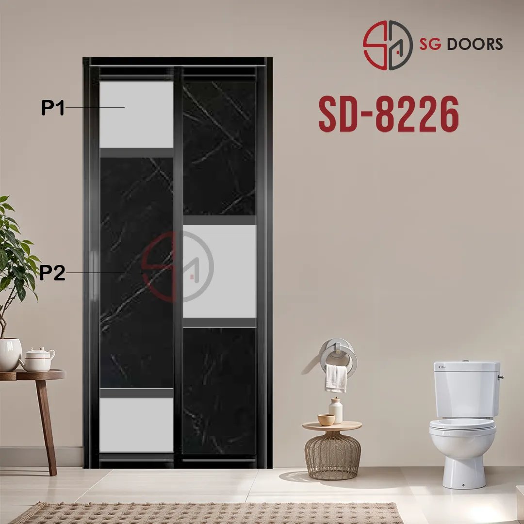 Aluminium Slide & Swing Toilet Door SD-8226 Aluminium Slide & Swing Toilet Door SD-8226
