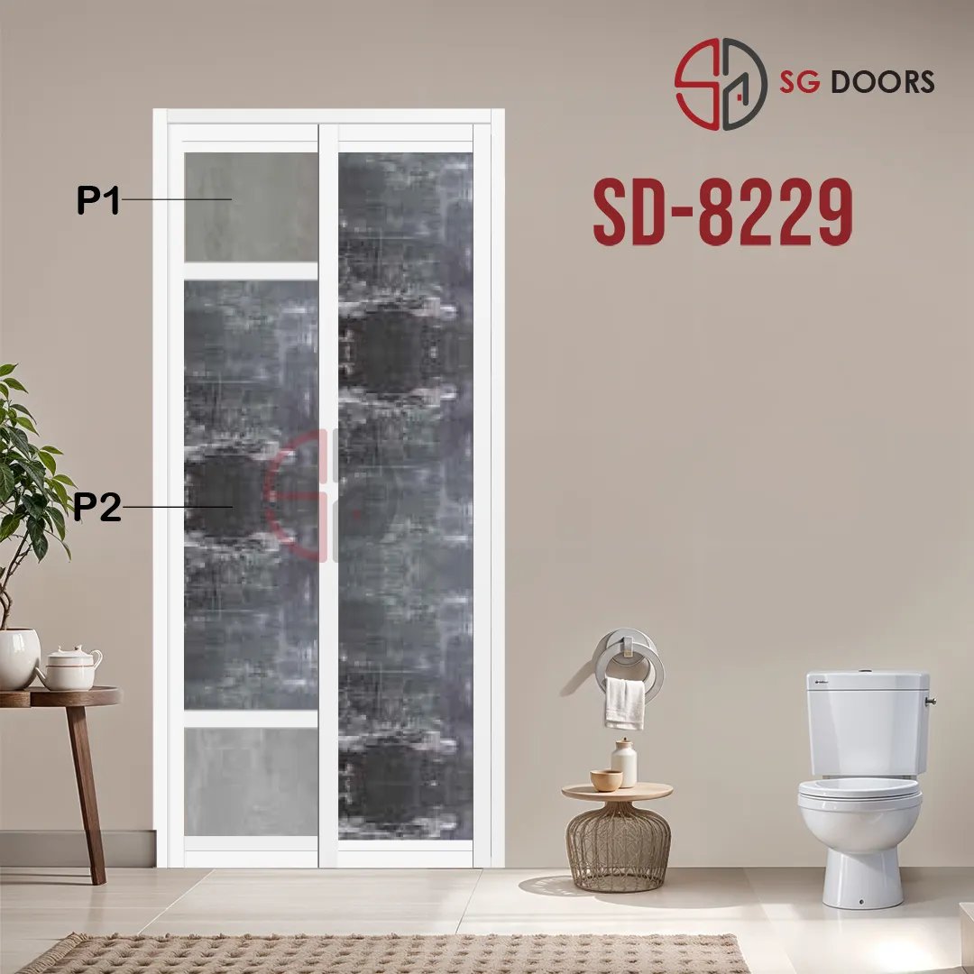 Aluminium Slide & Swing Toilet Door SD-8229 Aluminium Slide & Swing Toilet Door SD-8229