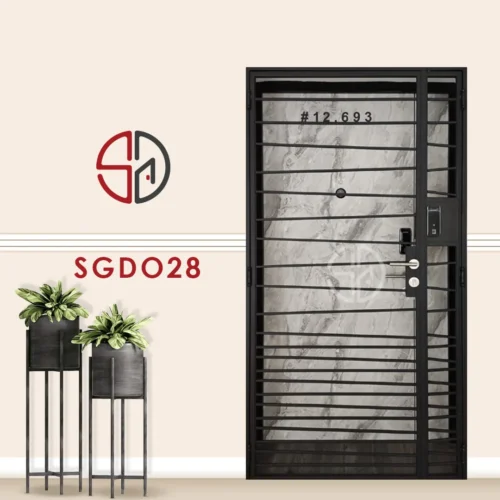 Modern Mild Steel Gate SGD028