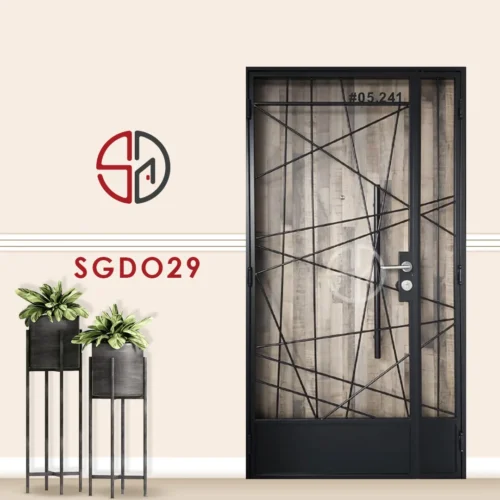 Modern Mild Steel Gate SGD029