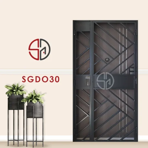 Modern Mild Steel Gate SGD030