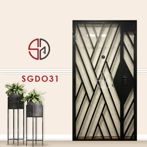 Modern Mild Steel Gate SGD031