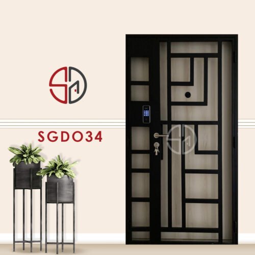 Modern Mild Steel Gate SGD034