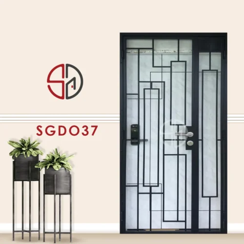 Modern Mild Steel Gate SGD037