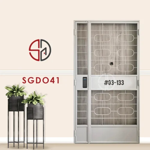 Modern Mild Steel Gate SGD041