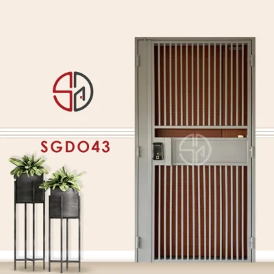 Modern Mild Steel Gate SGD043