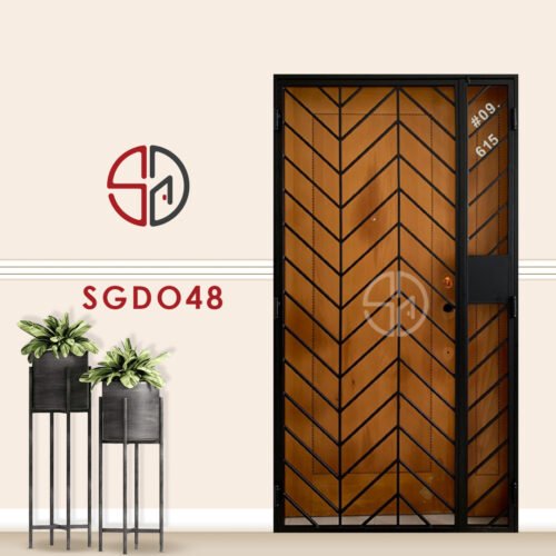 Modern Mild Steel Gate SGD048