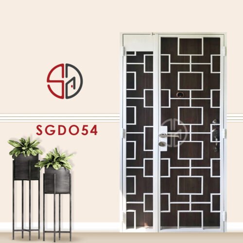 Modern Mild Steel Gate SGD054