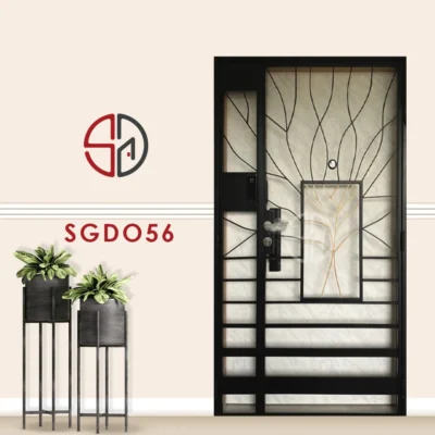 Modern Mild Steel Gate SGD056