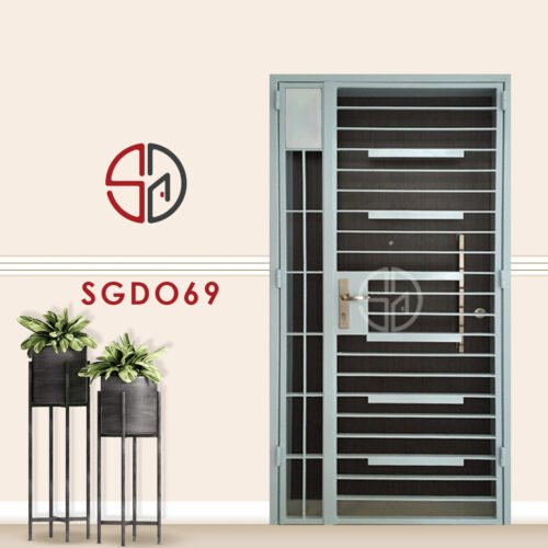 Modern Mild Steel Gate SGD069