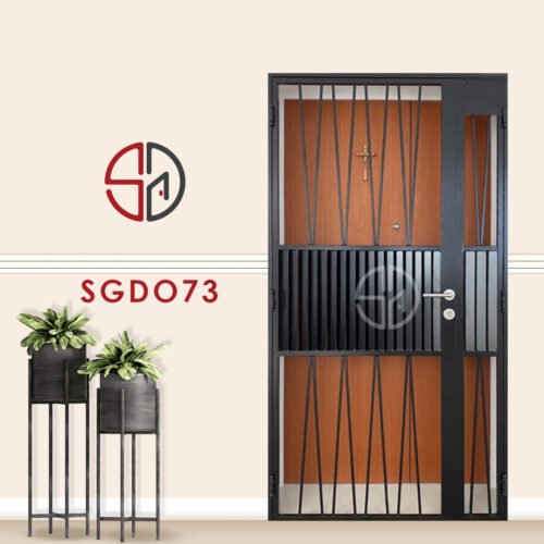 Modern Mild Steel Gate SGD068