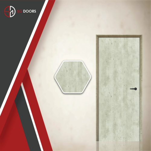 Single-Tone-Laminate-Bedroom-Door-CN-6483-P-Concrete