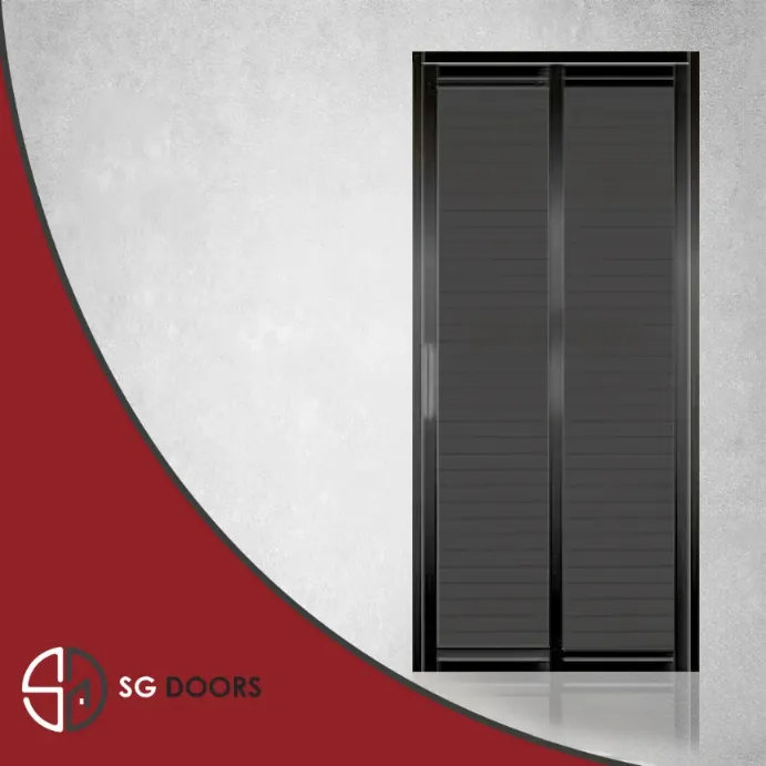 Slide & Swing Full Louver Toilet Door SGD SSLTD-06