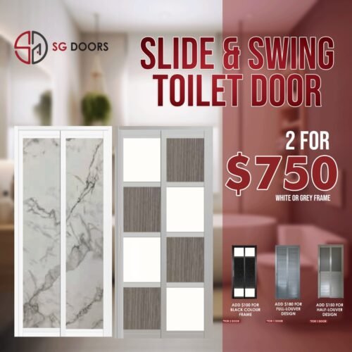 Slide & Swing Toilet Door Bundle Promotion