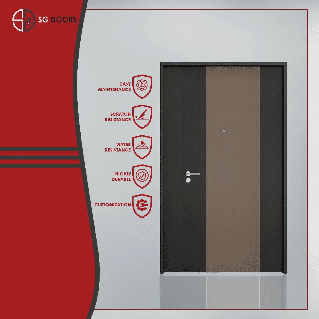 Two Tone Laminate Main Door-DM-4081-S-Pastel-Brick & CNV-6316-P-Sandy-Fabricano Two Tone Laminate Main Door-DM-4081-S-Pastel-Brick & CNV-6316-P-Sandy-Fabricano