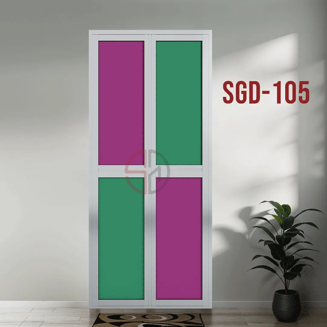 Aluminium Bi-fold Toilet Door-SGD-105